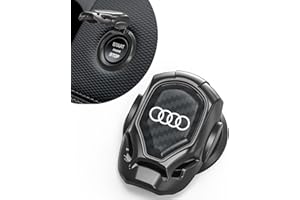 IMAUTO für Audi Start Stopp Knopf Abdeckung, Auto Startknopf Abdeckung für Audi A1 A3 RS3 A4 A5 A6 A7 RS7 A8 Q3 Q5 Q7 R8,Zündknopf Schalter Abdeckung, Anti-Scratch Zündung Aufkleber, Interieur Zubehör