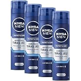 NIVEA MEN Erkek Nemlendirici Tıraş Jeli Protect&amp;Care 200 ml, Kuru Ciltler İ&ccedil;in, P&uuml;r&uuml;zs&uuml;z Tıraş (4 paketi)