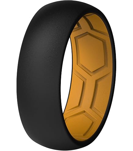 ThunderFit Stackable Silicone Wedding Rings For Women, Thin Rubber E