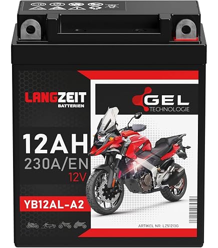 Batterie Moto Fulbat GEL FB12A-A/B (12N12A-4A-1) / YB12A-A 12V 12,6Ah 155A - Prête à L'Emploi Et Sans Entretien