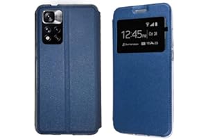 Todobarato24h Funda Compatible con Xiaomi Redmi Note 11 Pro 4G/5G Azul Libro Ventana
