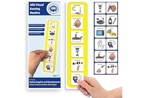 Autism Supplies and Developments EN-PM boardmaker, Picture Communication Symbols Plastic Visual Morning Routine (Englisch), S