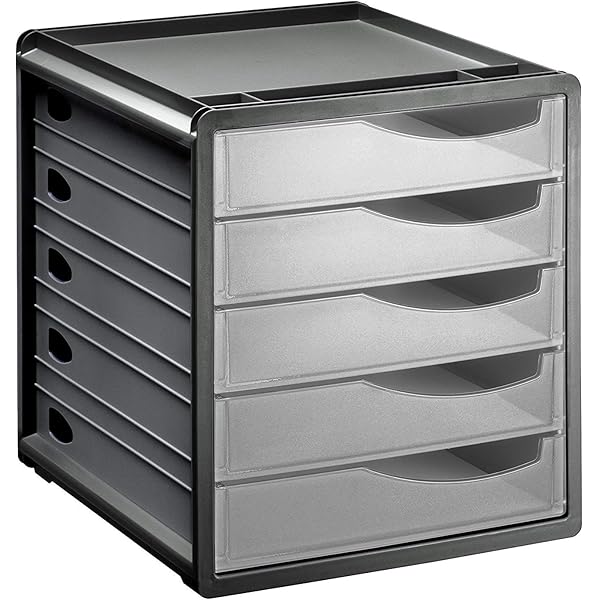 Organizer Da Scrivania Esselte | 4 Cassetti | Verde | 281x244x365mm | Per Documenti E Penne