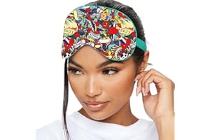‎SMUG SMUG Schlafmaske für Männer und Frauen aus superweichem Satin | Weich, gesund & tiefer Schlaf | Sleeping Mask reduziert Falten, Augenringe | Hält Licht ab | Tattoo-Druck