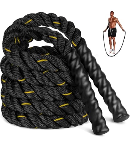 Corde À Sauter En Cuir Avec Haltères Et Poignées En Néoprène (Vide Corde À Sauter En Cuir Avec Haltères Et Poignées En Néoprène (Vide