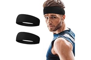 URAQT Bandeau de Sport Cheveux, Headbands Élastique pour Yoga et Course - Accessoires D'entraînement Sportif