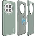 TUDIA MergeGrip for OnePlus 13 Case 5G (2025) - [Magsafe Compatible] Military Grade Drop Tested Dual Layer Shockproof Slim Heavy Duty Tough Cover Phone Cases (Green Lily)