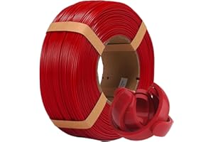 eSUN Filament PLA+ Refill 1.75mm, Recharge PLA Plus Filament d'Impression Sans Bobine, Précision Dimensionnelle +/- 0.03mm, 1KG (2.2 LBS) pour Imprimantes 3D,Rouge Foncé