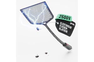 greate elektrisk flugsmälla extra stark inkl.. batterier | elektrisk flugsmälla mot mygg, myggor, & mer - flugfångare - Electric Fly swatter - insekter
