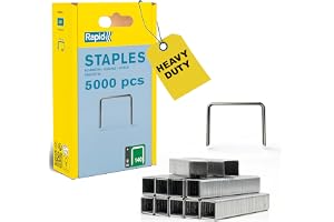 Rapid Bredtrådsklammer 140, Benlängd 10 mm, Galvaniserat stål, 5000-pack