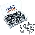 Galvanised Clout Nails 13mm - Roofing Felt Tacks for Shed Roof 200g - Heavy Duty Felt Nails for Securing Shed Roof Felt in a Handy Plastic Case