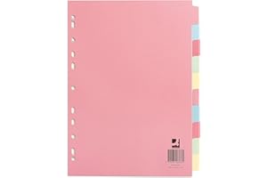 Q-Connect 10-Part Subject Divider Multi-Punched A4