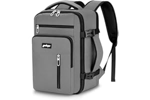 YOKGO Zaino Ryanair 40x20x25,Bagaglio a Mano 40x20x25 Ryanair, Zaino da Viaggio Aereo Piccolo Valigia Zaini Zainetto Uomo Donna 20L Borsa Porta PC 15,6” Laptop per Lavoro Casual Antifurto Grigio