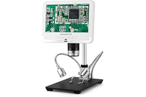 Andonstar AD206 microscopio digitale 7 pollici schermo LCD strumenti di saldatura lente d'ingrandimento digitale per la riparazione del telefono del circuito