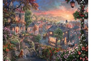 Schmidt Thomas Kinkade: Disney - Lady and the Tramp Jigsaw Puzzle (1000-Piece)