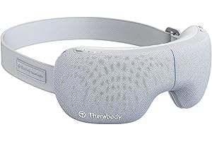 THERAGUN Therabody SmartGoggles Biometric Heated Eye Mask & Facial Massager Device - Bluetooth Sleep Mask Goggles with 3 Custom Modes for Stress Relief, Anxiety Relief, Tension Headache Relief & Improved Sleep