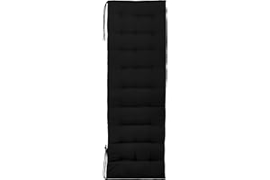 Brandsseller Bench Cushion Outdoor / Indoor 27 Stitching 140 x 40 x 4 cm Black