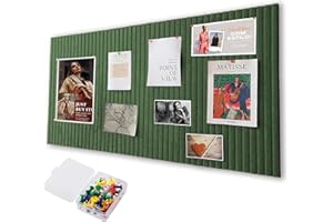 VAUKI Duża filcowa tablica do przypinania, samoprzylepna, 80 x 40 cm – dekoracyjna tablica do przypinania z filcu z 35 pinezkami o grubości 0,9 cm, nowoczesna tablica do przypinania bez wiercenia, nadaje