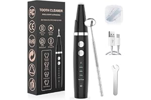 LOVE BEGANS Spazzolino Elettrico Igiene Dentale Kit Pulizia Denti Tartaro Con 5 Modalità 3 Testine di Ricambio Rimuove Macchie di Denti per Uomo o Donn