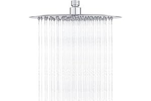 GRIFEMA - Rociador de ducha, alcachofa lluvia, 25 x 25 cm, Acero [Exclusivo en Amazon]