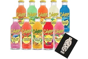 MIXCOMPANY.DE BAR & GLAS Mixcompany Bar & Glas Calypso Lemonade Limeade 10er tasting Set - 10 verschiedene Sorten je 473ml inkl.Pfand MEHRWEG
