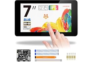 LUCKFOX DSI Capacitive 7 inch Touch screen Support 3D Printing for Raspberry Pi screen 800x480 Toughened Glass for VisionFive2, etc