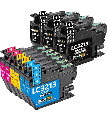 4 Non-OEM LC3211 / LC3213 CMYK Ink Cartridges For Brother DCP-J772DW MFC-J497DW