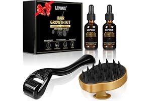Hårväxande rullkit, biotin hårtillväxthserum olja, huvudhårhårhårhårbotten massageborste, biotin för hårförlust hår tillväxtk