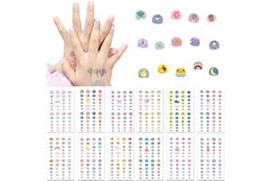 Kalolary samoprzylepne naklejki na paznokcie 3D, ponad 550 motywów, 1 pilnik do paznokci; tatuaże na paznokcie, naklejki do paznokci dla dziewczynek, prezent urodzinowy dla dzieci, do majsterkowania, do dekoracji paznokci