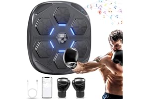 HotHands Music Boxing Machine, LED Elektronische Musik Boxing Machine mit Boxhandschuhen, Musik Boxen Trainingsgerät für Erwachsene und Kinder, Musik Boxmaschine Unterstützt Bluetooth