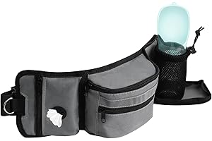 UYTAG Bauchtasche Hundetraining Apportierbeutel für Hunde Hundetasche Futterbeutel Hunde Leckerlitasche für Hunde Hundezubehör Geeignet zum Spazierengehen, Reisen, im Freien usw.