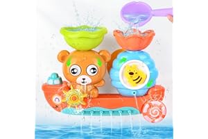 Gaethra Bath Toy, Bath Toy Baby from 1 Year, Water Toy Children Toy from 1 2 3 4 Years Girls Boy, Bathtub Toy with Suction Cup, Bath Toy for Boys Girls Gift