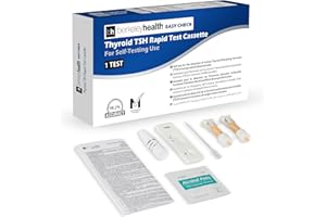 Kit de Test à Domicile pour la Thyroïde TSH de Berkeley Health | Détecte l'Hormone Thyroïdienne Stimulante (TSH) dans le Sang Complet | Rapide et Précis à 98,2% | Kit Test Facile à Suivre | 1 Test