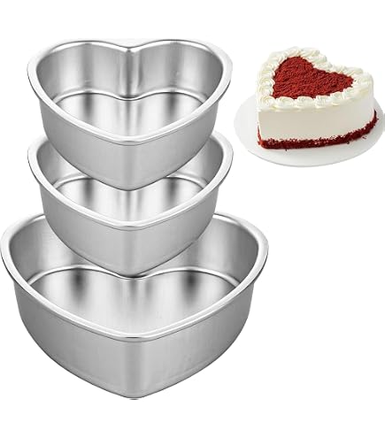 6-Inch Heart-Shaped Cake Pan – Non-Stick Aluminum Baking Mold With Removable Bottom