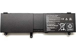 AUZNQEV AKKEE C41-N550 Battery Replacment for ASUS N550 N550JA N550JV N550J N550X47JV N550X47JV-SL N550JK Q550L Q550LF G550 G550JK ROG G550 G550J G550JK Series Laptop 15V 4000mAh 59WH