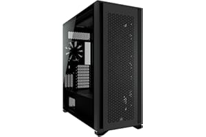 Corsair 7000D AIRFLOW Case per PC ATX Full-Tower (Pannello Anteriore a Flusso d'aria Elevato, Tre Ventole da 140 mm con Ripetitore PWM Incluse, Generoso Spazio Interno), Nero