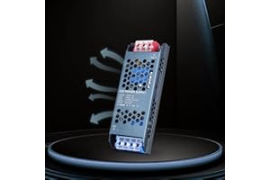 YOODI Transformateur 220V 12V, LED Transfo 150W 12,5A Adaptateur Alimentation, Conducteur à Tension Constante Basse Tension, 220V AC à 12V DC LED Driver Ultra Mince pour LED Bande Lumineuse