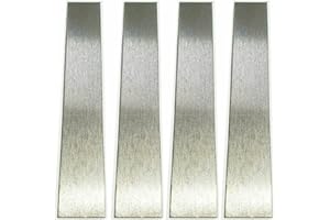 TEAMWILL Pure Nickel Sheet, 6 Inches Nickle Anode, 4 Pack Pure Nickel Plate, Nickel Electrode for Nickel Electroplating 6" x 1" 99.9%