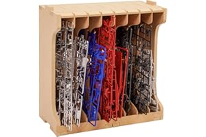 Bucasso Scaffale per parti di Gundam, Scaffale per modelli, Scaffale per posizionamento, Accessori per modellismo fai da te, Supporto Runner in legno per parti di modellismo hobbistico Gundam, GK7