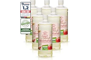 ‎KIESELGREEN KieselGreen Bioethanol 6 x 1 Liter mit Duft für Ethanol-Kamin, viele Sorten - Bio Ethanol als Raumduft in vielen Duftnoten - Parfüm für Bio Ethanol Kamin Indoor oder Bioethanol Tischfeuer (Ap/Zi)