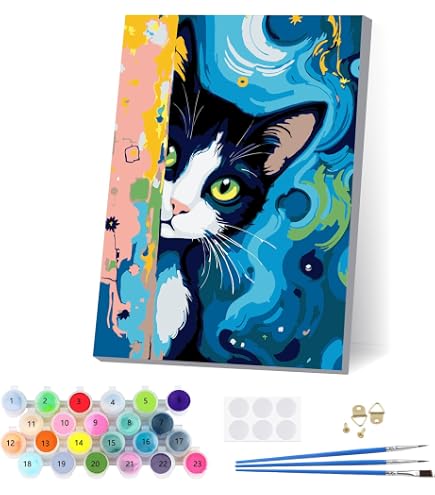 4 Piezas De Pintura Por Números Para Adultos Y Niños Con Marco, Cuadros De Animales, Lona Sin Arrugas, Incluye Caballete, Decoración Hogar 20x30 Cm