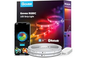 ‎GOVEE Govee LED Strip 20m, RGBIC LED Streifen mit Segmentcontrol, Musik Sync, 64 Szenenmodus, Steuerbar via App-Steuerung,Farbwechsel, Geeignet für Zuhause Schlafzimmer, 2 Rollen Streifen von 10M
