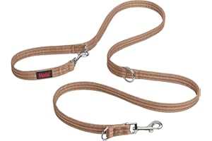 Company of Animals Collar Halti Correa multifunción con Doble Enganche, Ideal para antitirones Entrenamiento. Cómoda de sostener. Apta para Perros pequeños y Cachorros (Talla S, Arena del Desierto)