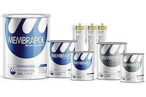 Membrapol 260 Kit Completo per impermeabilizzare Il Tetto del Camper (Tetto in Alluminio, da 2 a 7 mq)