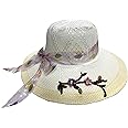 INFISPACE Women's Wide Brim Fedora/Tribly Summer Beach Hat