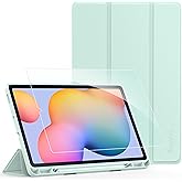 EasyAcc Funda compatible con Samsung Galaxy Tab S6 Lite 10,4 pulgadas 2024/2022/2020 SM-P610N/P615N con cristal templado-ultr