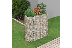 Myheimly Gabionen-Hochbeet Verzinktes Eisen 120x50x100 cm