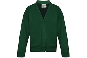 INDX-Clothing Girls School Fleece Cardigan Uniform Sweatshirt Uniform Smart School wear Age 2-3 to 13-14