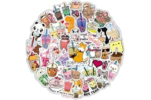 100 Stickers Mignon Dessin Animé, SHAIDOJIO Stickers Kawaii Vinyle Scrapbooking Imperméable à L'eau pour Tasses, Ordinateurs, Etuis de Téléphone, Casques, Guitares, Planches et Réfrigérateurs