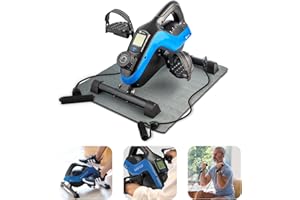 LIFEPRO Under Desk Bike Pedal Exerciser - FlexCycle Exercise Bike Stationary Magnetic Cycle with LCD Monitor & Resistance Bands for Arm & Leg Recovery & Therapy